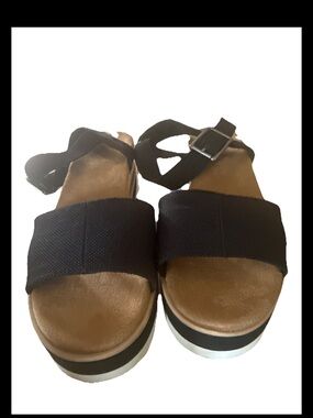 TOMS Diana Wedge Women Sandals Size 7